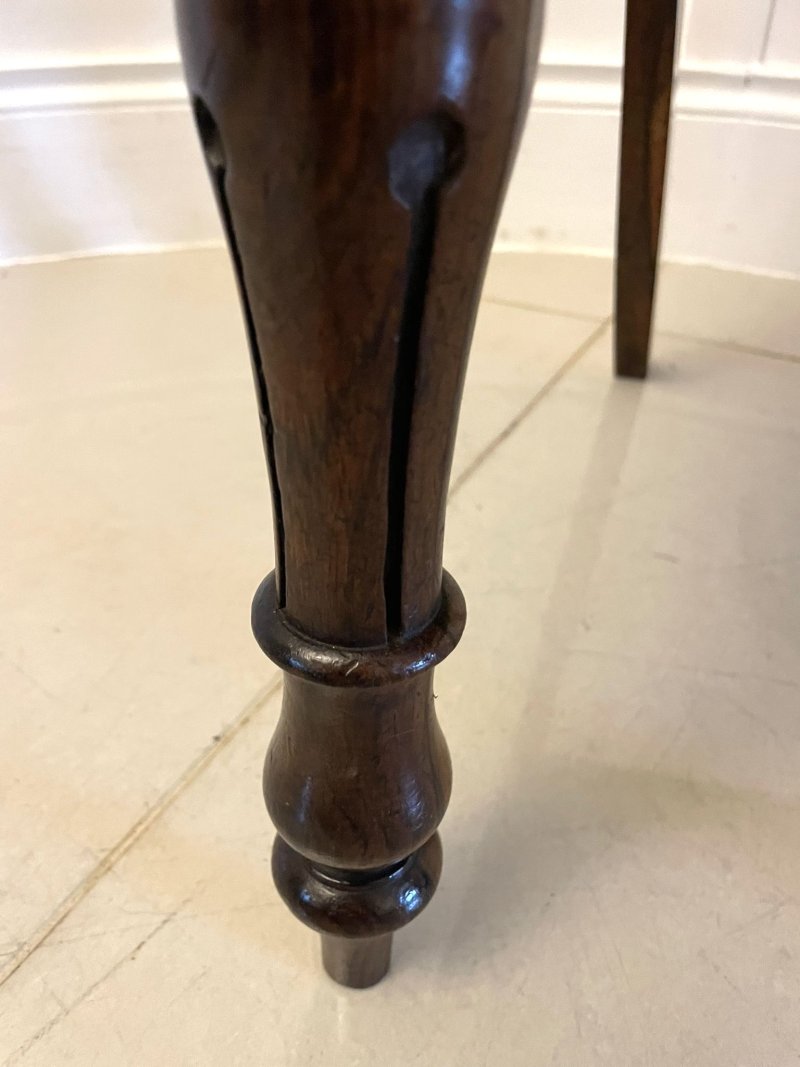 Set of Six Antique Victorian Quality Rosewood Dining Chairs - Image 14